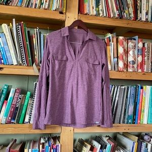 Purple Eddie Bauer top, S